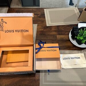 New Louis Vuitton Empty Orange Gift Box Set